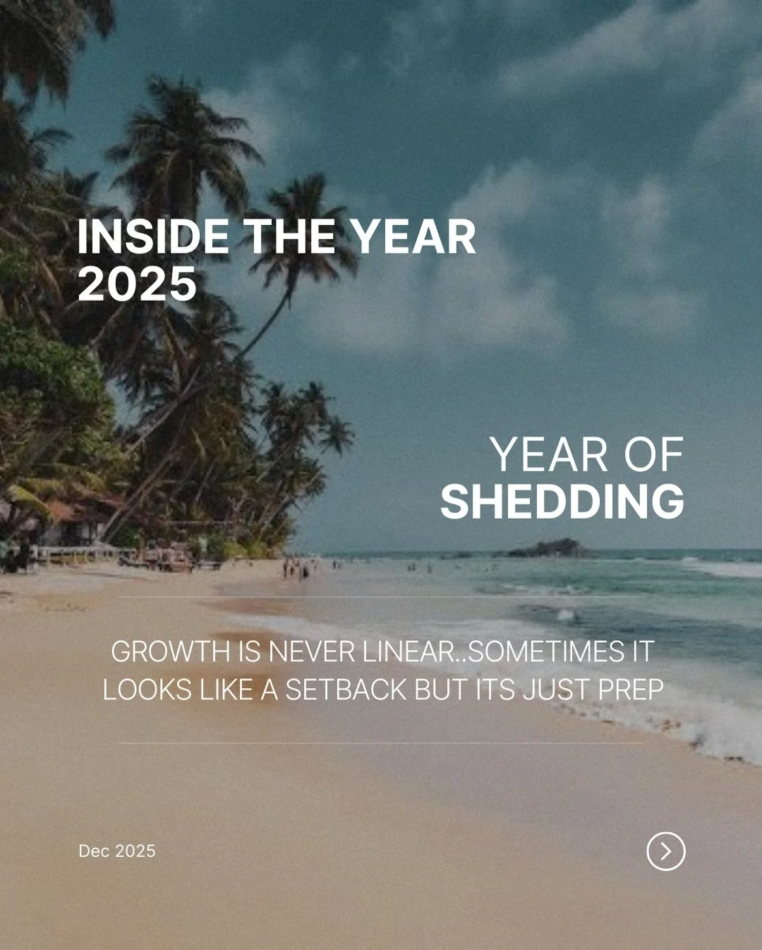 Not every year is about growth you can celebrate out loud.
Some years are about facing what no longer works, letting the wrong things fall away, and choosing responsibility over comfort.

This year asked for patience, humility, and the courage to rep